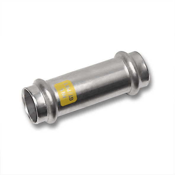 Persfitting RVS Gas schuifmof