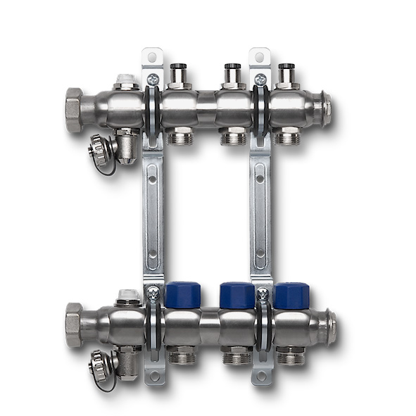 Heating circ. distributor ,integrated control valve