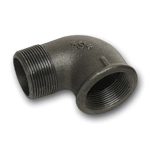Black elbow 90° male/female