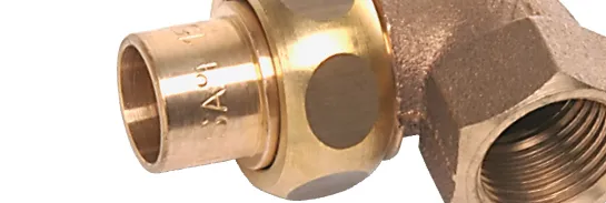 Löt-Übergangsfitting aus Kupferlegierung für Kupferrohre von SANHA®