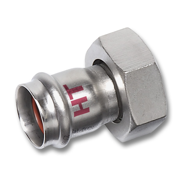 NiroTherm Industry Union adaptor, flat seal.