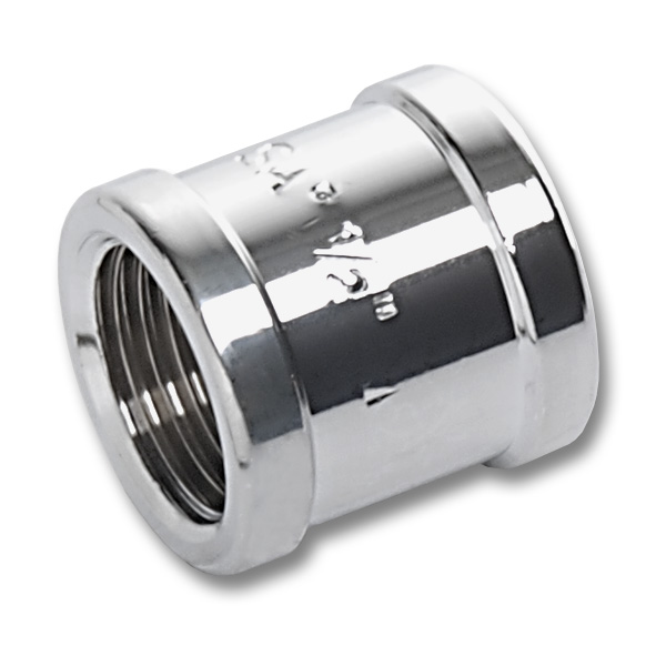 Coupling, heavy pattern chromeplated