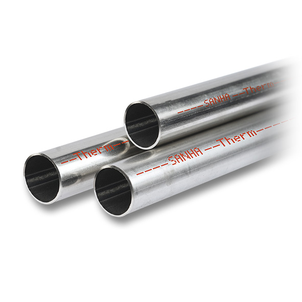 SANHA-Therm pipe, 6 m rods, hot-dip galv.