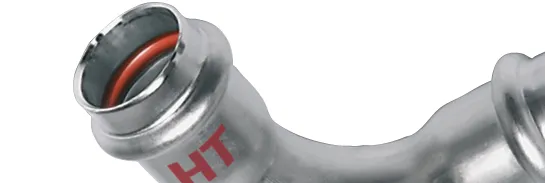 Bogenfitting der Marke NiroSan® Industry – hergestellt von SANHA®
