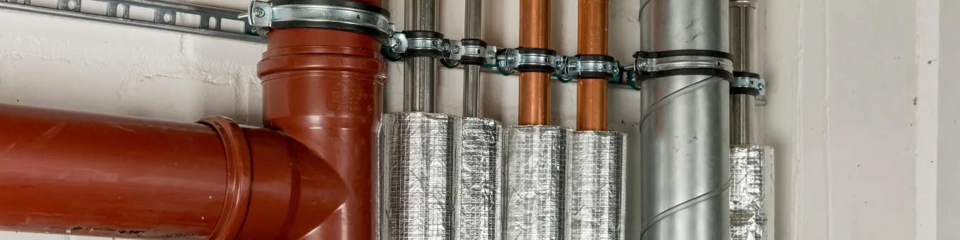 Abbildung eines Rohrsystems für Brandschutz von SANHA®