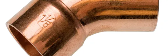 Hochdruck-Lötfittings der Marke RefHP® aus Kupfer-Eisen von SANHA®
