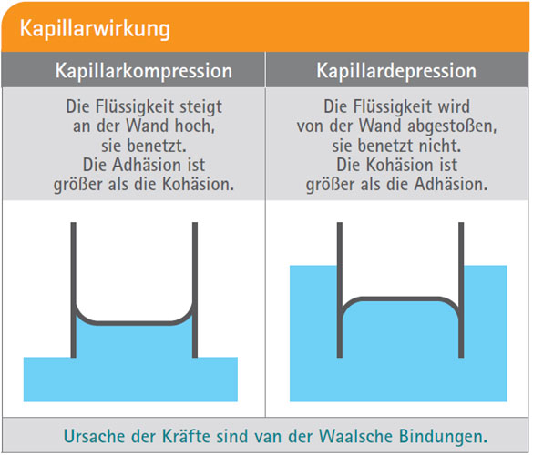 Kapillarwirkung 