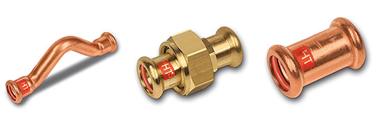 Kupferfittings für Solaranwendungen