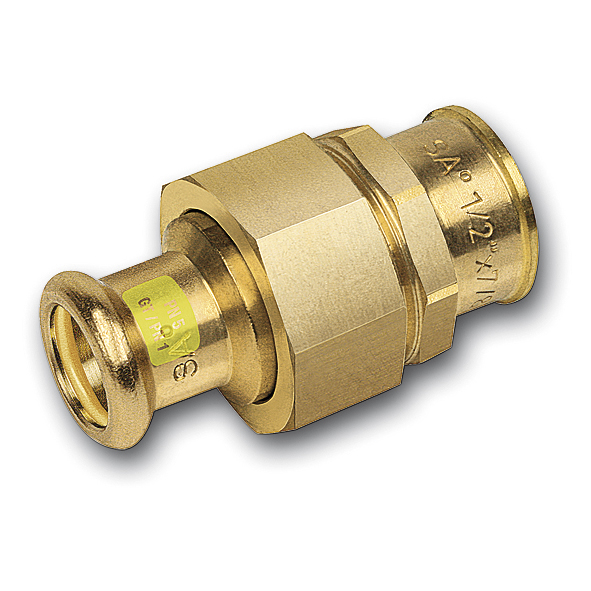 Bronzen Persfitting Gas buiskop.binnendr. konisch