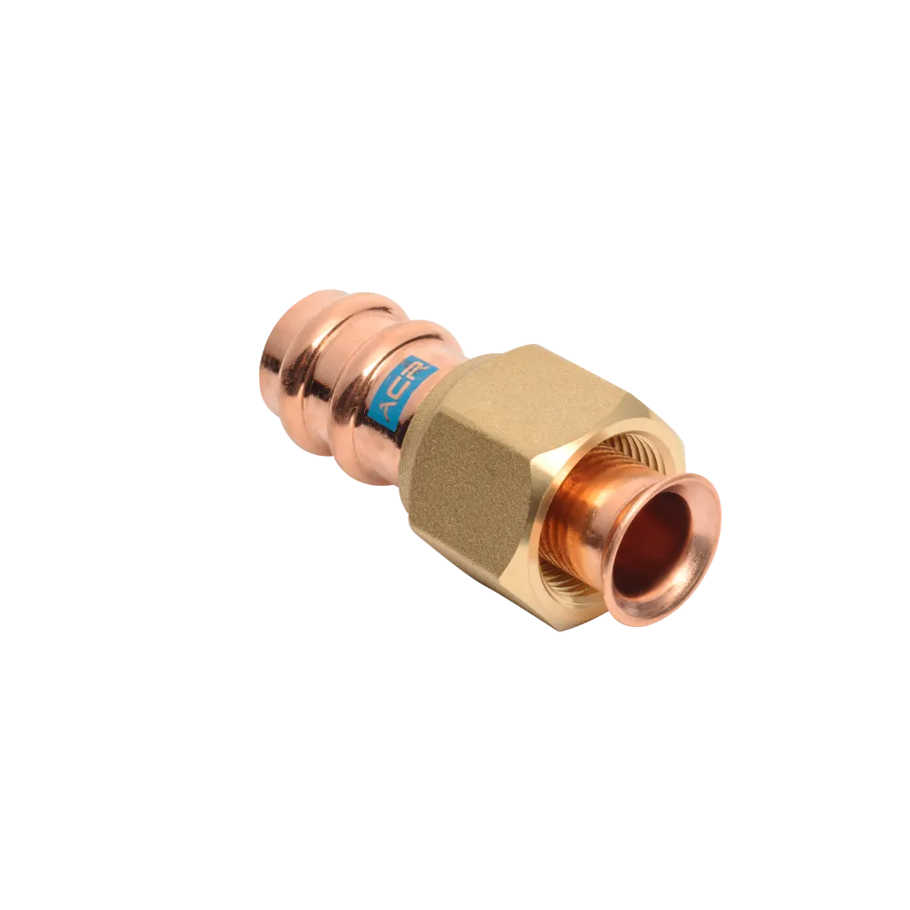 Der ACR Copper Press Adapter mit Bördel aus Kupfer