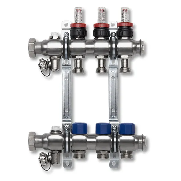 Heating circ. distributor , adjust. flow indicator