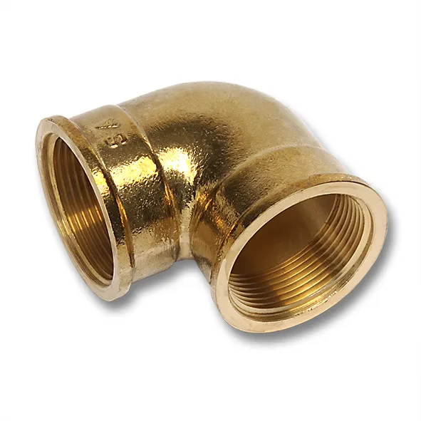 Elbow 90° female thread, brass raw